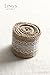 Ling's moment Burlap Ribbon Roll with White Lace Trims for Jars or Present Decor, 2
