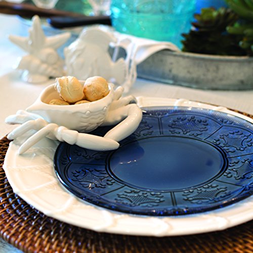 Cape Coral Collection, Crab Butter Dish, White