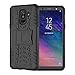 Olixar Samsung Galaxy A6 Plus 2018 Protective Case - Tough Armor Cover - Heavy Duty ArmourDillo - with Reinforced Kickstand - Wireless Charging Compatible - Black