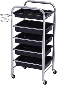 Medical Cart Tool Beauty Salon Rolling Trolley With 5 Drawers Spa