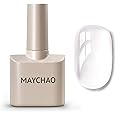MAYCHAO 15ML Clear Builder Nail Gel 7 in 1 Strengthener Polish for Extension, Hard Base Gel Rhinestone for Home Manicure, 0.5 OZ
