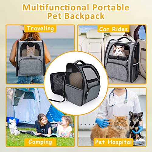 JOYO Cat Backpack Expandable, Cat Backpack Carrier for Hiking Camping&Outdoor Use, Foldable Cat
