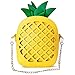 yuboo Women's Pineapple Purse, Summer Pineapple Bag Yellow Crossbody Shoulder Bag Novelty Purse for Hawaiian Tropical Accessories for Women