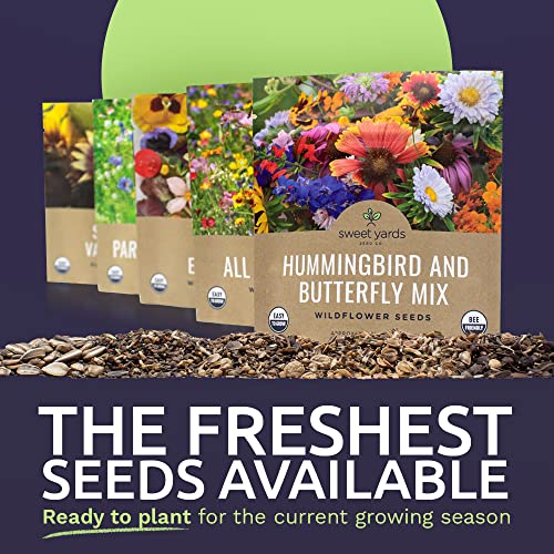 Bulk Wildflower Seeds Variety Pack 5 Large Packets 5 Different Mixes