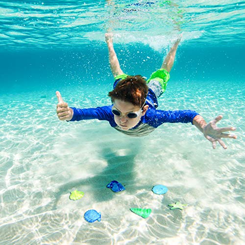 Bac-kitchen 80 Stück Tauchspielzeug, Tauchen Edelstein, Versenkung Tauchen Edelstein Badewannespielzeug für Kinder, Schwimmbad Poolparty deko Bunte Acryl Edelsteine für Schwimmbad Party
