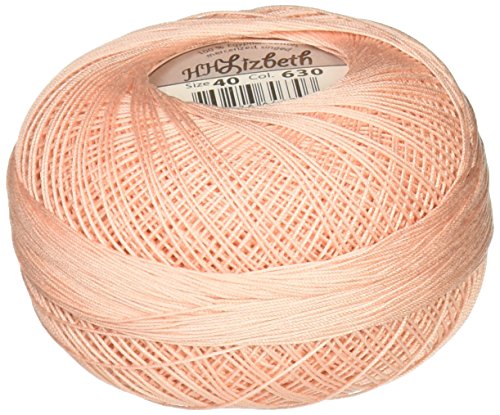 Handy Hands Lizbeth Premium Cotton Thread, Size 40, Peach Light