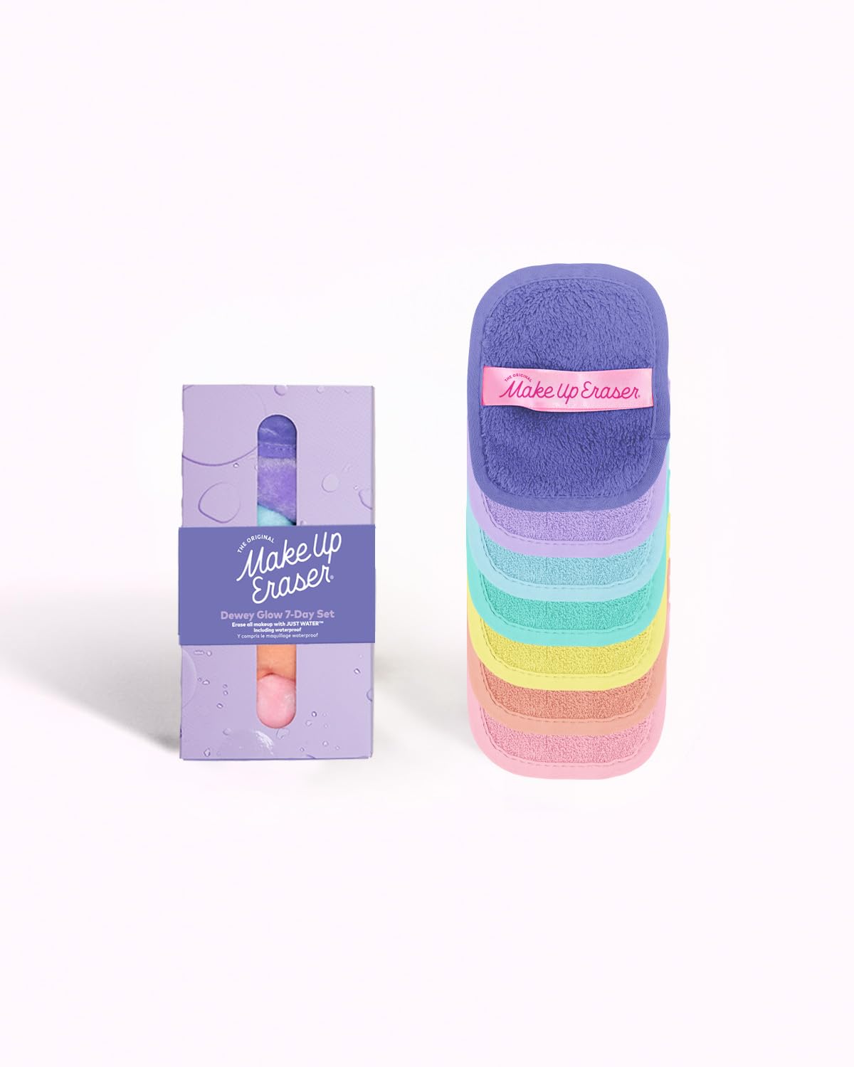 The Original MakeUp Eraser, 7-Day Set, Erase All Makeup with Just Water, Including Waterproof Mascara, Eyeliner, Foundation, Lipstick, Sunscreen, and More! 7ct