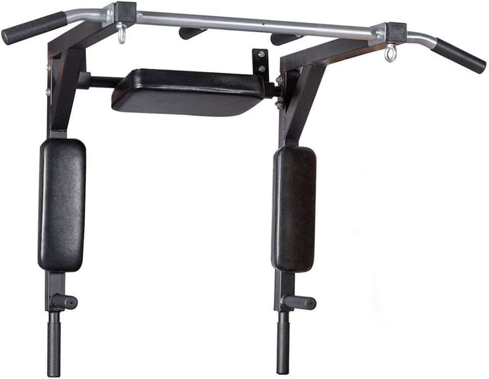 Cirocco Wall Mount Pull Up Bar - Chin Up Bar - Neck Pull Up - Wide Grip Pull Up Dip Bar Leg Raise | Heavy Duty Support 400Lbs Durable Sturdy | for Home Gym Garage Back Bicep Shoulder Core Abs Workout