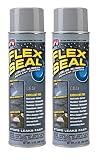 Flex Seal Spray Rubber Sealant Coating, 14-Oz, Gray (2 Pack)