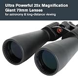 Celestron SkyMaster 25x70 Binoculars Porro Prism Multi-Coated BaK-4 Carry Case view 3