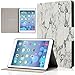 Dteck iPad Mini 1/2/3 Case- Lightweight Slim Shell Flip Stand PU Leather Case with Auto Sleep /Wake Feature Smart Cover for Apple iPad Mini 1/Mini 2/Mini 3 7.9 inch Tablet (Marble White)