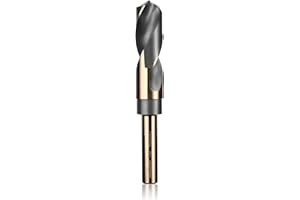 ANGELSWORD 7/8" Reduced Shank Drill Bit, M2 High Speed Steel Drill Bit for Hard Wood, Mild Steel and Metal