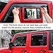 ALAVENTE Side Window in-Channel Deflectors Ventvisor Visors for Jeep Wrangler Unlimited JK 2007-2018 4 Door, Wind Rain Shade Visor Guard for 4-Door Jeep Wrangler JK 07-18 4Pcs (Not for JL)