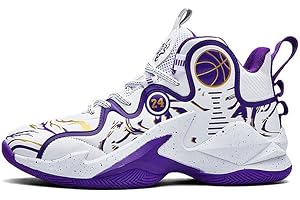 DHOVOR Big Boys Basketball Shoes Kids Athletic Running Shoes Fashion Sneakers Non-Slip Tennis Shoes Boys (Little Kid/Big Kid)