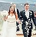 Wedding Accessories Bridal Rhinestone Belt Beaded, Silver-Ivory, Size 5.0