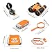 Outdoor Exploration Kit, Kids Camping Set, Adventure Kit Outdoor Toys For Boys and Girls, Educational Pretend Play Gift Set with Toy Binoculars, Flashlight, Compass, Whistle, Magnifying Glass, Backpac