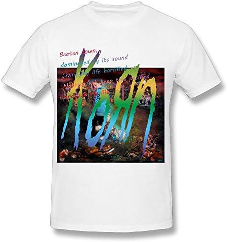 Dalef Men's Korn The Serenity Of Suffering 1 Element Short Sleeve T Shirt Size XL US White