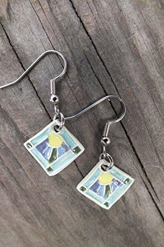 Quilt Block Earring, Fan