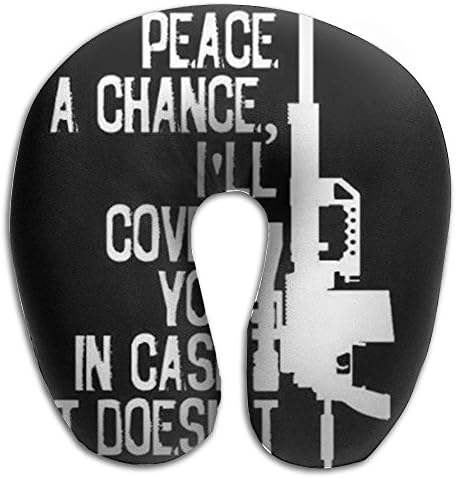 AR-15 Come And Take It Comfortable Lightweight Aeroplane Neck Pillow For Airplane Travel Memory Foam U Shaped Pillow For Adult Neck Rest Pillow 100% Polyester Travel Pillow Airplane Pillow