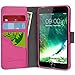 i-Blason Case Designed for iPhone 7/ iPhone 8, [Wallet Case] [Kickstand] Leather Cover with Credit Card ID Holders (Pink)