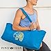 Large Yoga Mat Gym Exercise Carrier Tote Bag, Blue