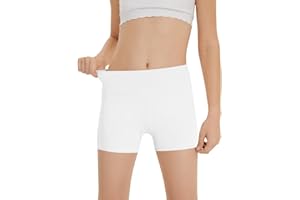 ZDC Girls Athletic Shorts Kids Workout High Waisted Volleyball Yoga Dance Biker Shorts Comfy Gymnastics Shorts 5-14Y