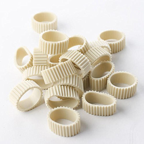 Package of 60 Rubber Candle Grippers for Taper Candles and Candle Cups
