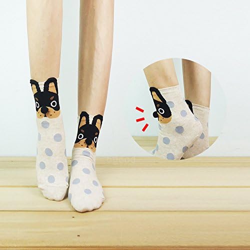 Pom Pom Nose Cardigan Welsh Corgi Ankle Socks