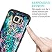Lamcase for Galaxy S7 Case Shockproof Dual Layer Hard PC & Flexible Silicone High Impact Bumper Drop Protective Case Cover for Samsung Galaxy S7 2016, Mandala/Galaxy