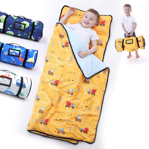 Tractor Nap Mat with Pillow Blanket Set