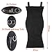 Hanging Jewelry Organizer, Dual Sided Closet Organizers , Earrings Bracelet Necklace Socks Pantyhose Storage Display Bag (Black (24 Pockets & 16 Hook-and-Loop Tabs))