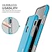 iPhone X Case, TOTU [Scratch Resistant] Slim Dual Layer Drop Protection Shockproof Enhanced Grip Case Fit for Apple iPhone X / 10 2017 Hybrid Hard PC Back Cover + Soft TPU Inner - Cyan Blue/Haze Gray