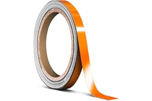 VViViD Vinyl Tape Pinstripe Orange Reflective Gloss Adhesive Automotive Film (1/4" x 20ft)