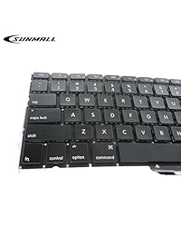 SUNMALL Backlight A1278   Teclado de repuesto con retroiluminación para MacBook Pro 13" 2009 2015 Years US Layout MD313 MD314 MC374 MC375 MB466 MB467 MC700 MC724 MB990 (garantía de 6 meses)