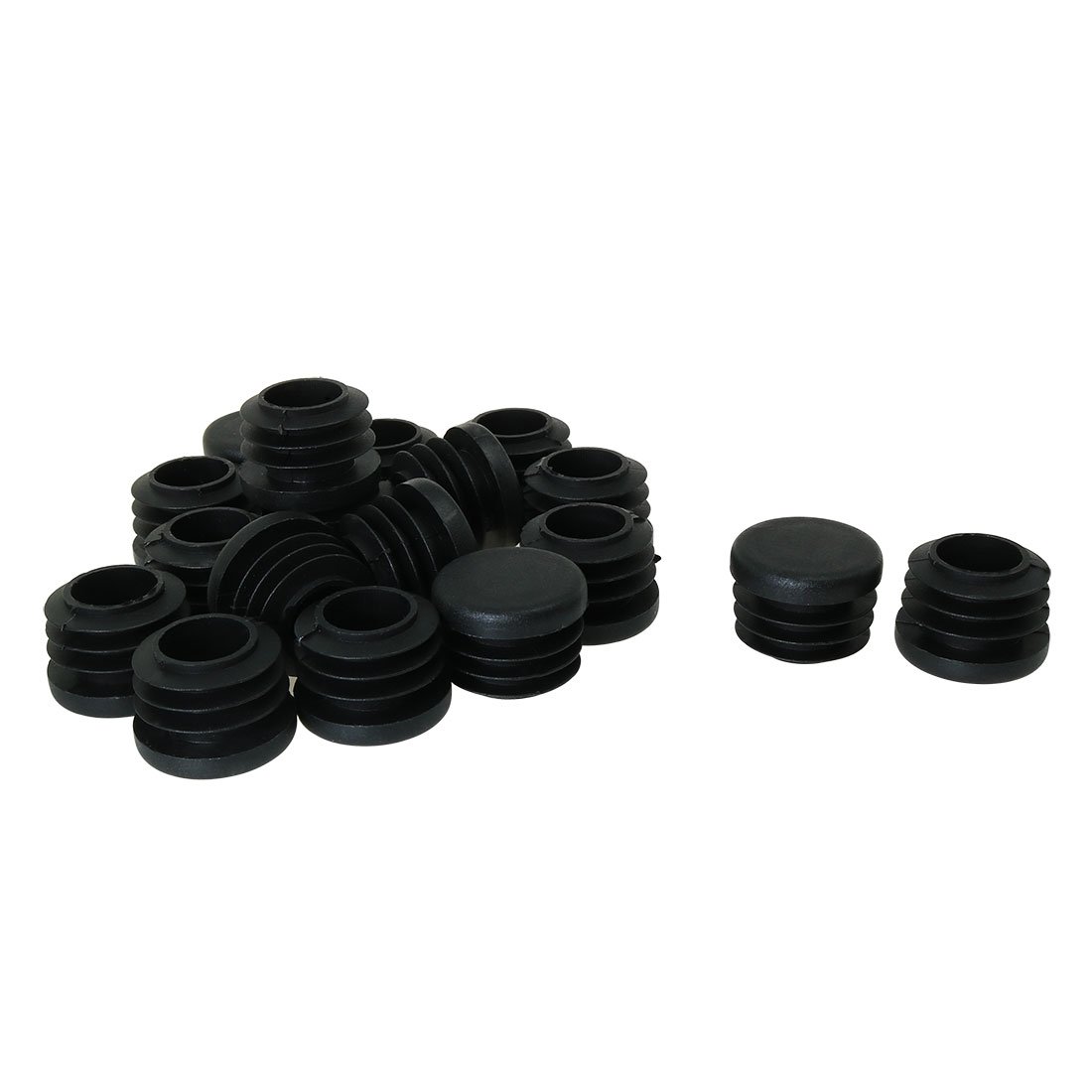 sourcingmap 7/8" 0.87" OD Plastic Insert Pipe 18pcs 0.75"-0.83" Inner Dia for Metal Leg