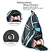 SEEU Large Sling Bag Backpack with Shoe Pocket, 32L Multi-Pocket Gym Bag (Blue)