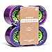 Orangatang Caguama 85 mm 83a Downhill Longboard Skateboard Cruising Wheels w/Loaded Jehu V2 Bearings (Purple, Set of 4)