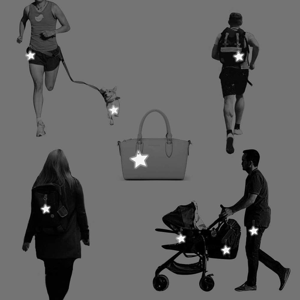 REYOK Safety Reflectors Pendants,Safety Reflectors,Ultra Bright and Stylish Reflective Gear,for Clothing Rucksacks, Bags - Image 3