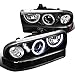 Spec-D Tuning 2LBLHP-S1098JM-RS Black Projector Headlight (Combo With Bumper Light)