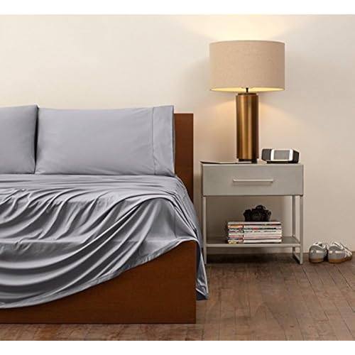SHEEX - ORIGINAL PERFORMANCE Sheet Set with 2 Pillowcases, Ultra-Soft Fabric Transfers Body Heat and Breathes Better than Traditional Cotton, Graphite (Queen) Home & Kitchen, Bedding, Sheets & Pillowcases, Sheet & Pillowcase Sets