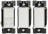 Simply Automated DKIT-01 Pre-Configured Dimmer Starter Kit, White, 3 Pack