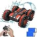 KYAMRC Waterproof RC Cars 4WD, Remote Control Car Boat Truck 2.4Ghz Double Sided Amphibious Vehicles Toys for Kids, Red