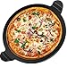 Vremi Ceramic Pizza Stone - 13 Inch Round Nonstick Baking Stone for Oven - Round Pizza Grill with Built-in Handles for Kitchen or Outdoor Barbeque - Thick Professional Bread Stoneware for Pies & Tarts