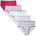 Trimfit Girls' 100 Percent Cotton Tagless Assorted Briefs (Pack of 5)