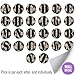 Sports Themed Decal Letters Boys Name Lettering Peel Stick Removable Stickers Wall Decor Baby's Nursery Kids Bedroom Child Room Playroom Home Initial Vinyl Custom Alphabet Girls (Letter M Soccer Ball)