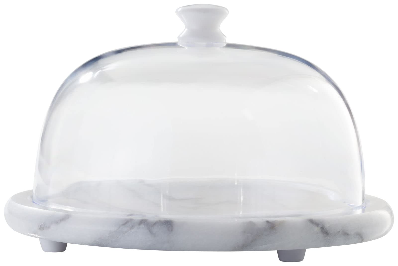 Judge Marble Cheese Board with Clear Dome 19cm Diameter