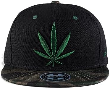 Hanpeng Plain Snapback Hats Unisex Adjustable Hip Hop Flat Brim Baseball Cap