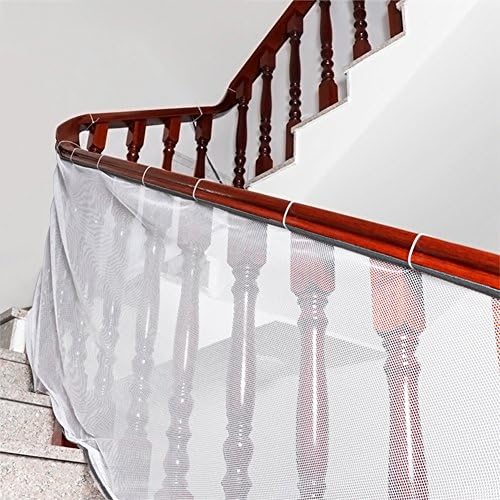 Yeawooh Child Safety Net - 9.8ft x2.4ft, Rail Balcony Banister Stair Net Safety for Kids Toys Pets, Safe for Indoor, Outdoor, Patios or Balcony Use