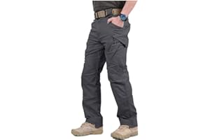 NAVEKULL Men's Military Cargo Tactical Pants Ripstop Lightweight Cotton Stretch Combat Outdoor Hiking Pants