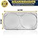 Folding Windshield Sun Shade | Jumbo Retractable Style Windshield Shade Fits Most Cars, SUVs, Trucks & Vans | Measures 62.99